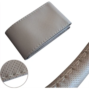 Oto Dikme Deri Direksiyon Kılıfı Delikli Model Siyah Gri Bej RENK