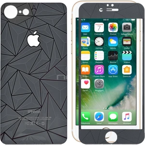Sonmodashop Apple iPhone 7 Ön Arka 3D Siyah Ekran Koruyucu
