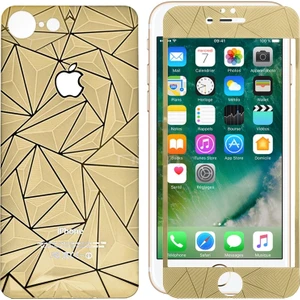Sonmodashop Apple iPhone 7 Ön Arka 3D Gold Ekran Koruyucu