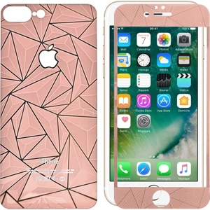 Sonmodashop Apple iPhone 7 Plus Ön Arka 3D Rose Gold Ekran Koruyucu
