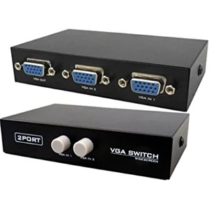 2 Port Vga Swıtch 2 Kasa 1 Monitör 250 Mhz