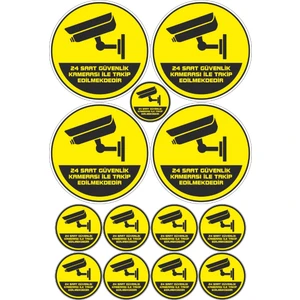 Stickermarket Güvenlik Kamerası Sticker Seti