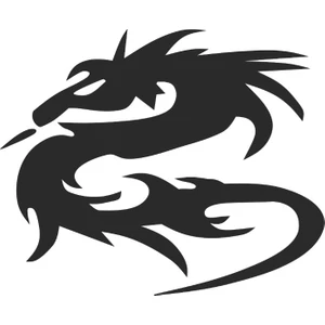 Stickermarket Dragon Beyaz Sticker