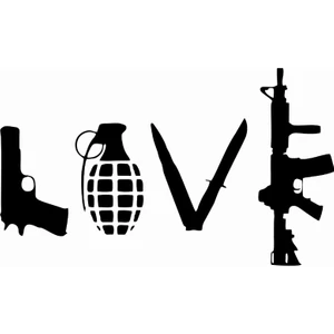 Stickermarket LOVE Beyaz Sticker