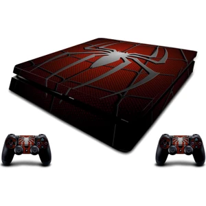 PS4 Slim Spiderman Sticker Seti Playstation 4 İçin Özel Tasarım ve Kaliteli Malzeme