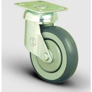 Oynak Tabla Bağlantılı, Bilya Rulmanlı, Kauçuk Market Arabası Tekerleği Çap:100 - Es01 Mbr 100