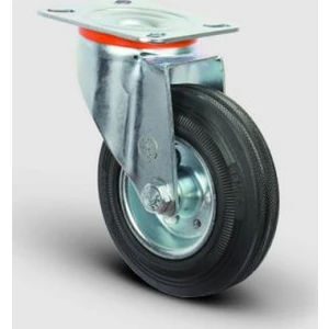 Oynak Tabla Bağlantılı, Burçlu, Kauçuk Hafif Sanayi Tekerleği, Çapı:80 - Em01 Spr 80