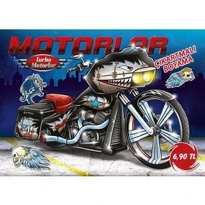 Turbo Motorlar Çıkartmalı Boyama (5 Kitap Takım)