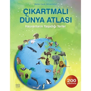 1001 Çiçek - Çıkartmalı Hayvan Atlası - Ruth Brocklehurst