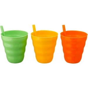 Pipetli Bardak 3 Lü  2298
