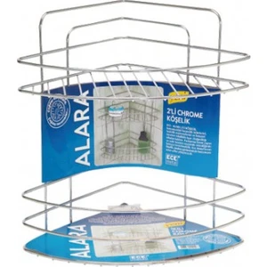 Banyo Köşe Metal 2 Li Raf 699