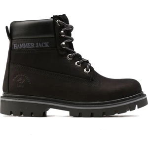 Hammer Jack Siyah Çocuk Genç Botu 102-16600-G-Siyah-Nubuk