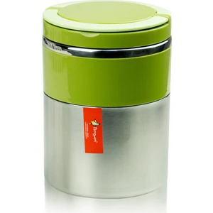 2 Katlı Renkli Yemek Termosu Vakumlu Çelik Yiyecek Termosu Ergonomik Kullanım için Tasarlandı