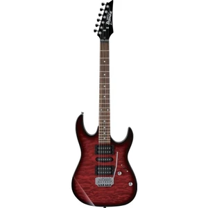 Gio GRX70QA Elektro Gitar - Transparent Red Burst
