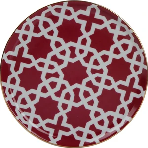 Morocco Desen Fuşya Düz Tabak 20cm