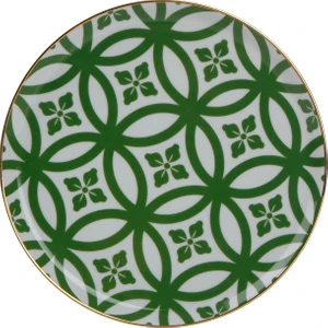 Morocco Ds1 Yeşil Düz Tabak 20 Cm
