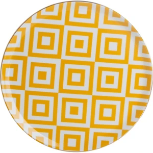 Morocco Desen Sarı Düz Tabak 28cm