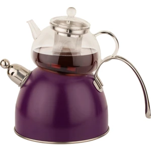 S S Mor Düdüklü Çaydanlık Takımı