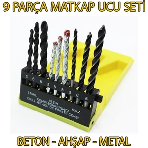 9 Parça Matkap Ucu Seti