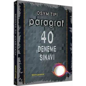 Tercih Akademi 2018 Ösym Tipi Paragraf 40 Deneme Sınavı