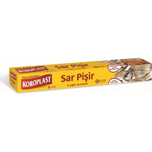 Sar Pişir 12 Adet 30x35 cm, Yanmaz ve Yapışmaz, İçi Pişirme Kağıdı Dışı Alüminyum Folyo, Tavuk Izgara Et için Eşit Pişirme ve Kolay Kullanım