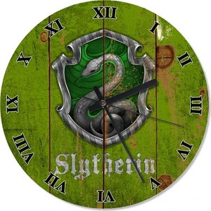 Slytherin Harry Potter Analog Duvar Saati 30 X 30 Cm
