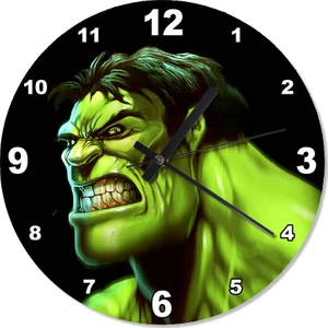 Yeşil Dev Hulk Tasarım Duvar Saati 30 X 30 Cm