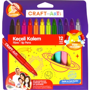 Craft And Arts Keçeli Kalem Jumbo 12'Li