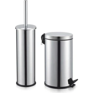 Banyo Çöp Kovası Ve Klozet Fırçası Set