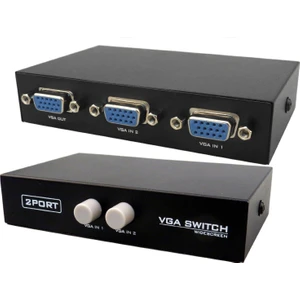 AoGo Vga 2 Port Manuel Seçmeli Switch 2 Kasa Monitör