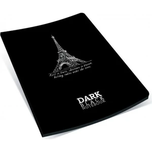 Dark Black Notebook 2X6 Cm