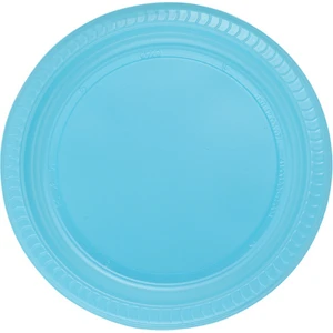 Mavi Plastik Tabak 22 cm 25'li
