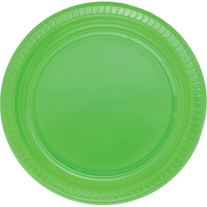 Yeşil Plastik Tabak 22 cm 25'li