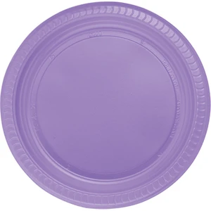 Lila Plastik Tabak 22 cm 25'li