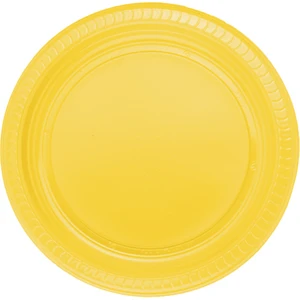 Sarı Plastik Tabak 22 cm 25'li
