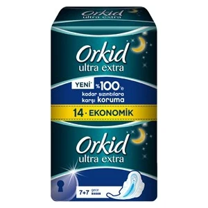 Ultra Extra Hijyenik Ped Gece Ekonomik Paket 14 Ped