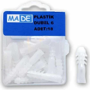 Plastik Dubel 6Mm ( 1 Kutu:18 Adet)