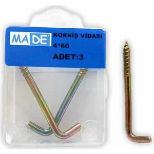 Korniş Vidası 4X60 (1 Kutu:3 Adet)