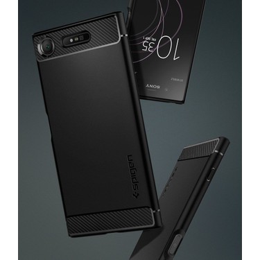 Spigen Sony Xperia XZ1 Kılıf Rugged Armor Black - G11CS22411 Fiyatı