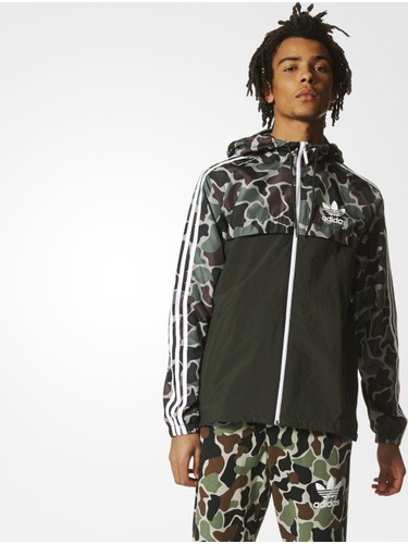 Adidas cheap windbreaker camo