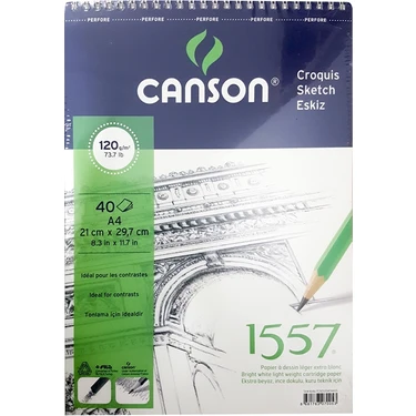 Bloc papier Dessin 1557 120g/m2 Canson