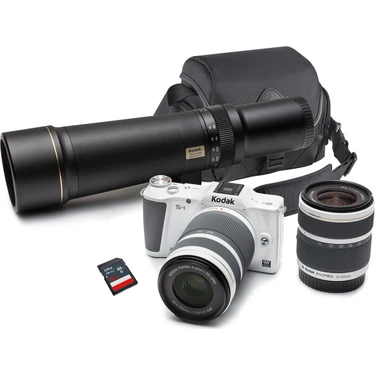 Kodak Pixpro S-1  3 Adet Lens,Çanta Ve Sd Kart Hediyeli