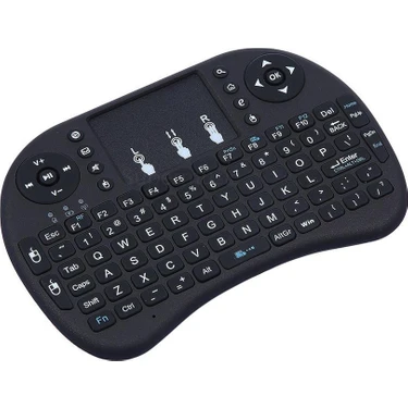 Mini Keyboard Ri İ8 Air Smart Tv Işıklı Mini Klavye Dokunmatik