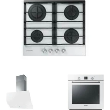 Samsung Ankastre Set Beyaz (NV60M7140BW - NK24M7060VW -