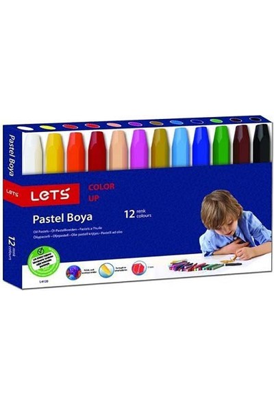 Lets 12 Renk Pastel Boya
