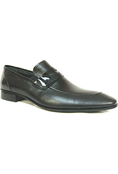 Footmark 715 Siyah Bağcıksız Erkek Ayakkabı