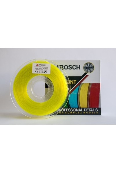 Frosch Petg Transparan Sarı 1,75 Mm Filament