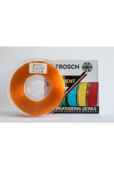Frosch Petg Transparan Turuncu 1,75 Mm Filament