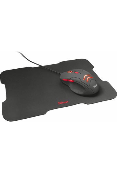 Trust 21963 Ziva 3000 DPI Gaming Oyuncu Mouse ve Mousepad Set