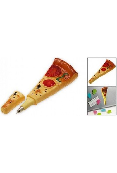 İntresting Pizza Dilimi Tükenmez Kalem